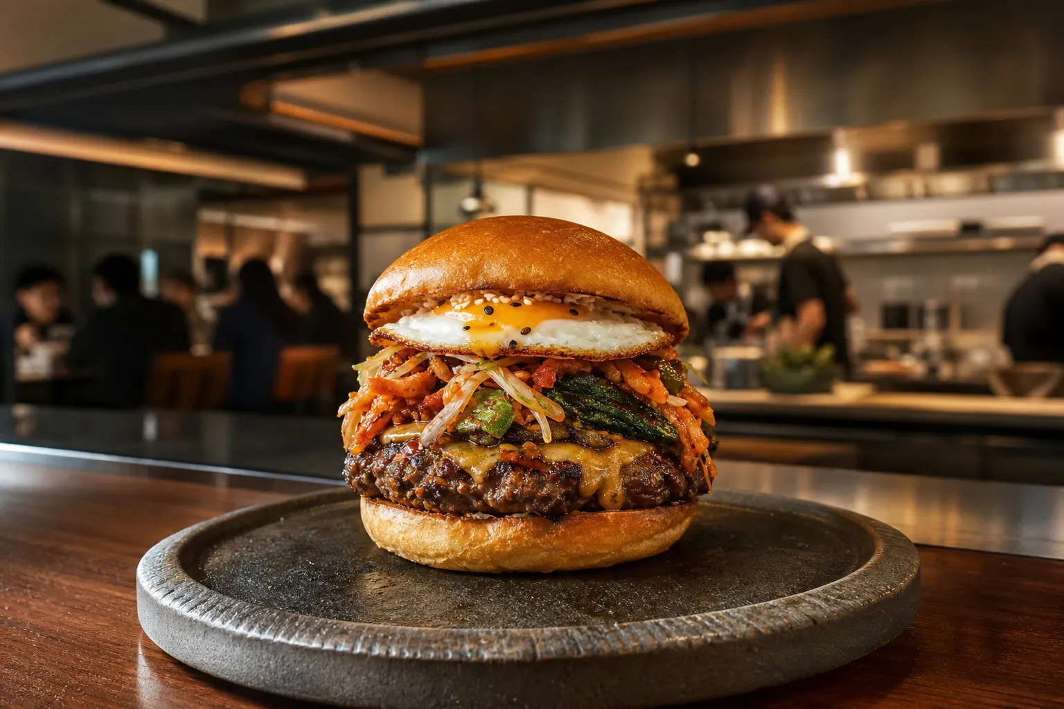 Zesty Saloon Seongsu Burger Champion: How the Dolsot Bibim Burger Won Korea’s 2026 Title 2 제스티살룬 성수 버거챔피언 Dolsot Bibim Burger Seoul dining trend