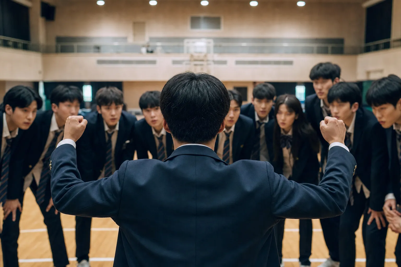 홍명보 파이트 의정부고 2026 졸업사진 밈 콘셉트
