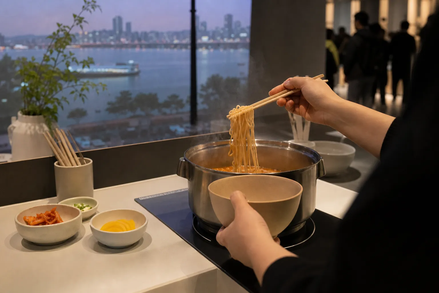 Urok Seulu Warsaw Hangang ramen experience guide
