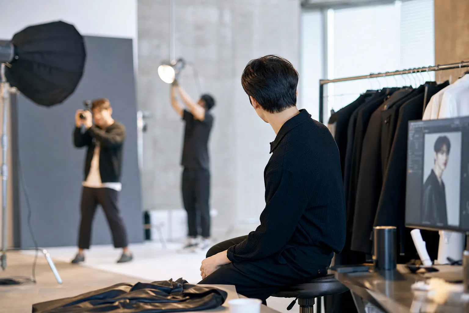 Kim Soo Hyun Films BENCH Commercial as Official Activities Resume After 16 Months stage concept