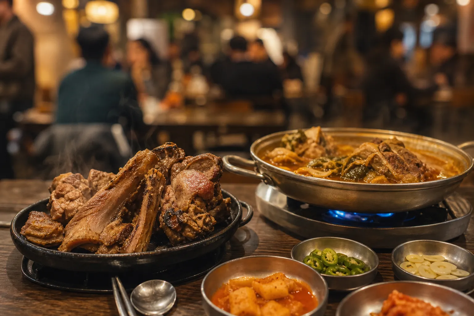 Balhae Gamjatang on Live Today: Euljiro’s Cauldron Gamjatang and Grilled Pork Bones Spotlight 2 Balhae Gamjatang Euljiro grilled pork bones and gamjatang menu highlight