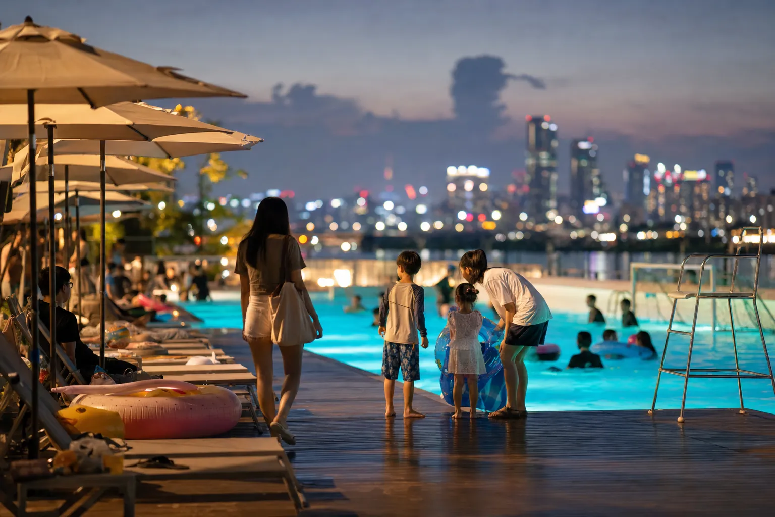 Han River Night Pools Extended to 10 PM: 2026 Evening Swim Guide 2 한강 야간 수영장 10시 연장 2026 Seoul evening swim guide