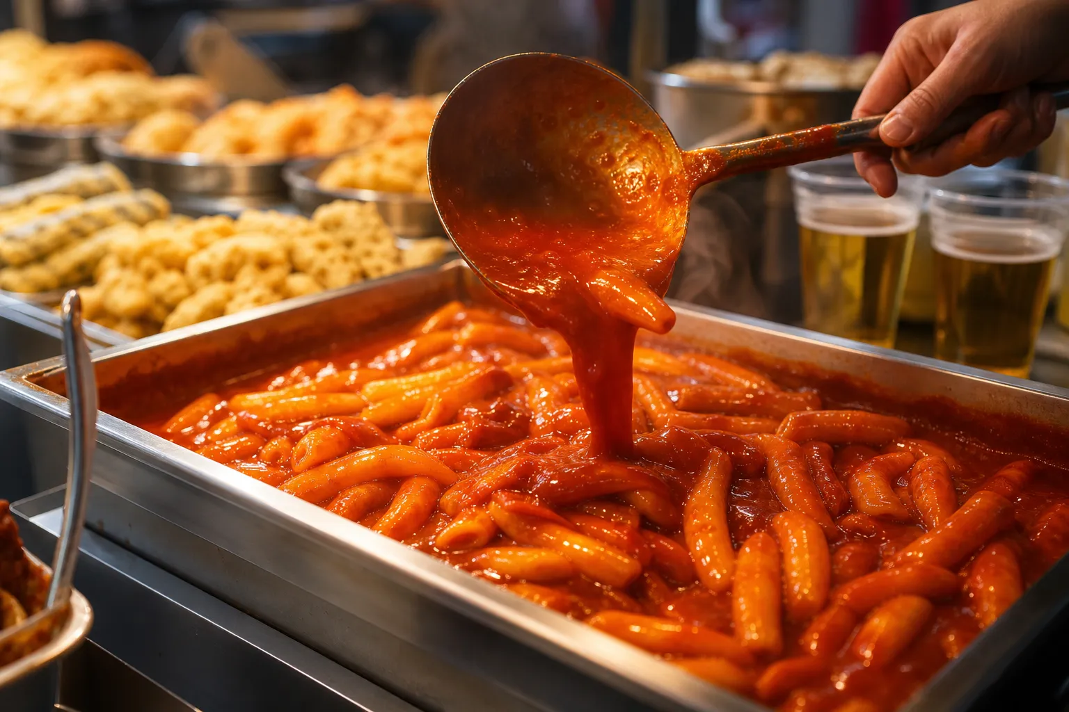 Yangdong Market Tongmaek Festival Tteokbokki: Where Street Food Met 1,000-Won Beer 3 Yangdong Market Tongmaek Festival spring tteokbokki beer snack concept