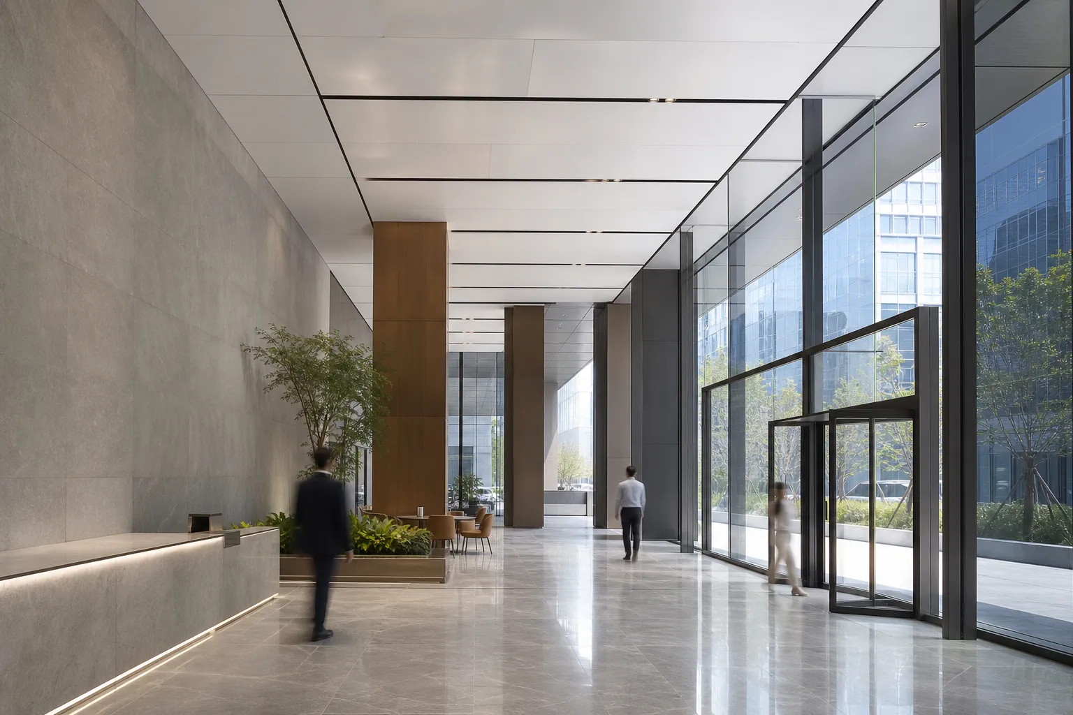 Rene Square Euljiro 3-ga Jungsubcheong Seoul office lobby concept