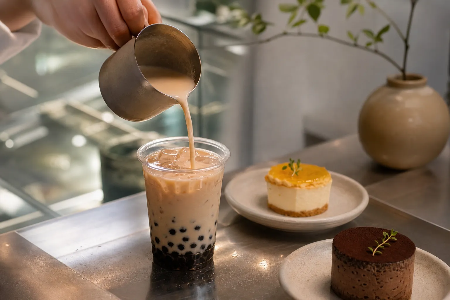 Seongsu Daming Milk Tea Taiwan bubble tea Korea store concept