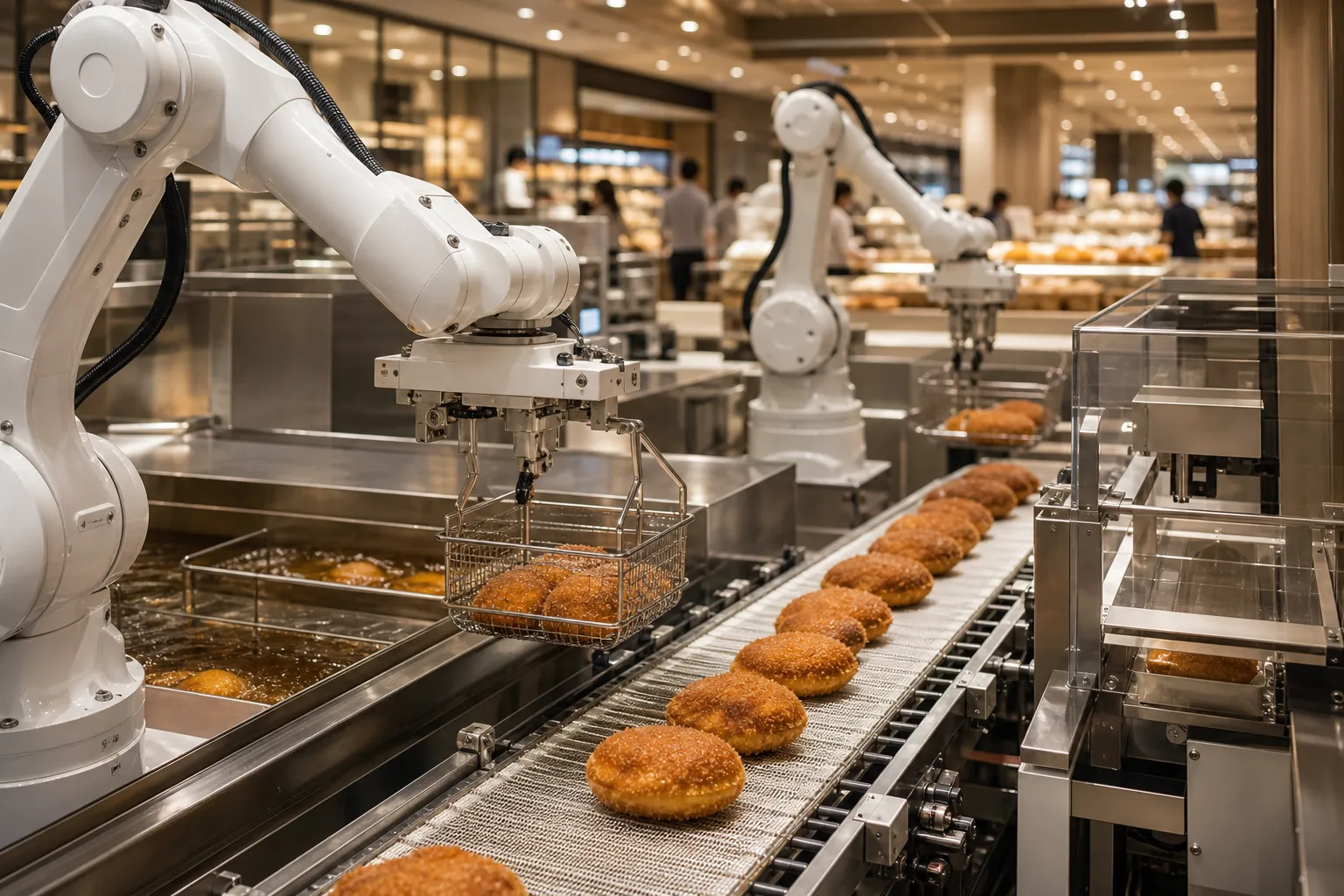 Seongsimdang Fried Soboro Robot Daejeon Lotte Department Store bakery automation