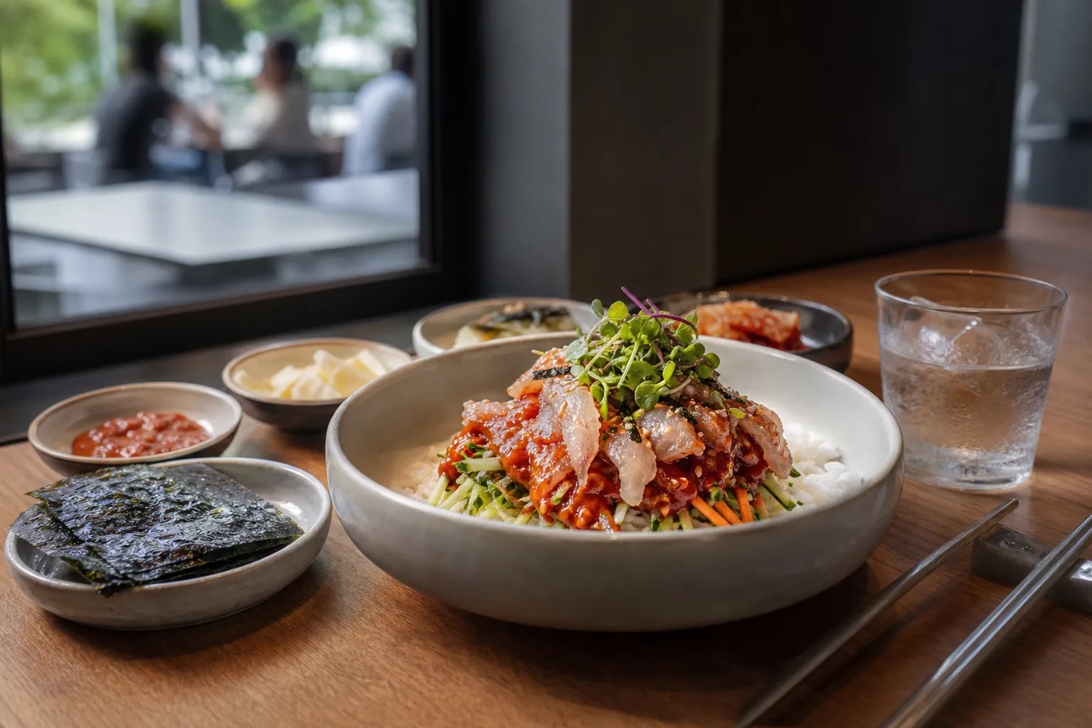 충무로 영덕회식당 물회밥 Seoul seafood dining